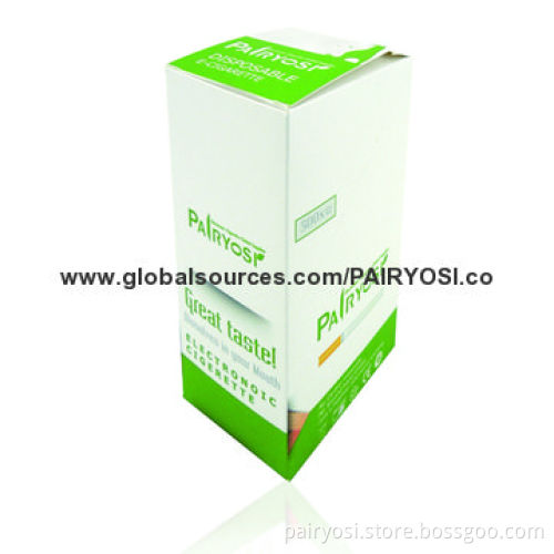 Disposable electronic cigarette, 280mAh battery 500 puffs, soft/hard mouthpiece available